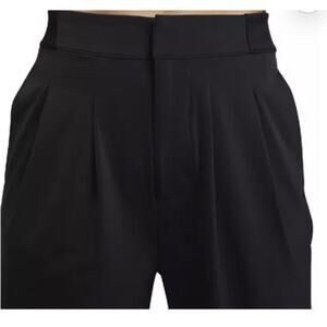 Nike Women's Black Pleated Bliss Dri-Fit Sportswear Trousers Pants Zipper Medium